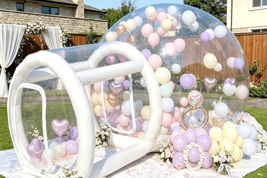 Blick in das Bubble-Haus
